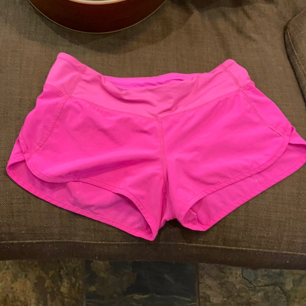 Lululemon Running Shorts bright pink